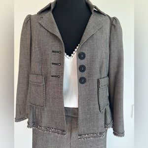 Rebecca Taylor tweed suit jacket size 6